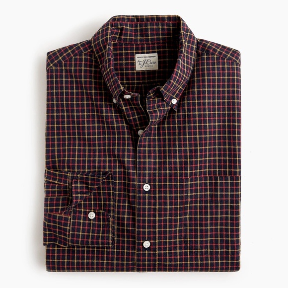 New J Crew Slim Stretch Secret Wash Poplin Cotton Shirt Button Down NWT